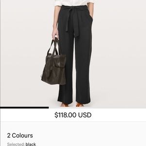 Black Noir Lululemon pants